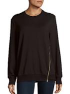 C & C California Asymmetrical Zipper Sweatshirt