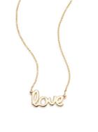 Saks Fifth Avenue 14k Yellow Gold Love Necklace