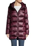 Donna Karan New York Quilted Hooded Down Jacket