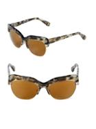 Zac Posen Kouka 54mm Clubmaster Sunglasses