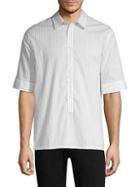Helmut Lang Pinstripe Short-sleeve Shirt