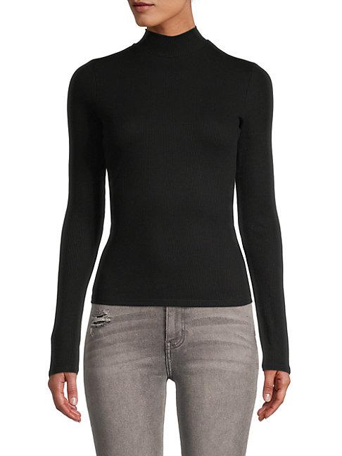 The Row Ribbed Mockneck Top
