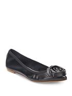 Saks Fifth Avenue Made In Italy Leather Rosette Point Toe Flats