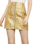 Bcbgmaxazria Metallic Jacquard Mini Skirt