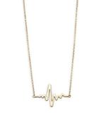Saks Fifth Avenue 14k Yellow Gold Heartbeat Pendant Necklace