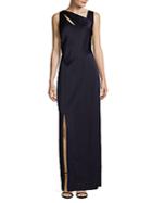 Kay Unger Crepe Column Gown