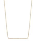 Saks Fifth Avenue 14k Yellow Gold Diamond Bar Pendant Necklace