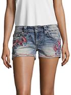 Miss Me Desert Paradise Embroidered Shorts