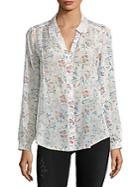 Joie Floral-pattern Button-down Shirt