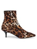 Giuseppe Zanotti Leopard-print Point-toe Booties