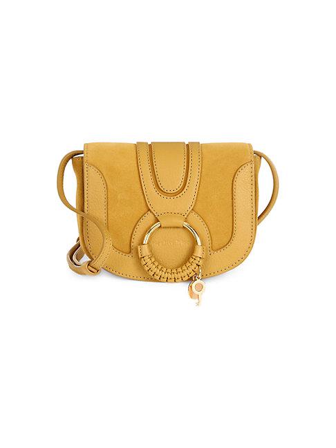 See By Chlo Hana Leather & Suede Saddle Bag