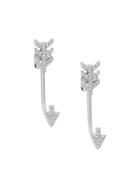 Saks Fifth Avenue 14k White Gold & Diamond Arrow Drop Earrings
