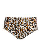 Dkny High-rise Leopard-print Bikini Bottoms