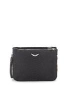 Zadig & Voltaire Clyde Savage Leather Crossbody Bag