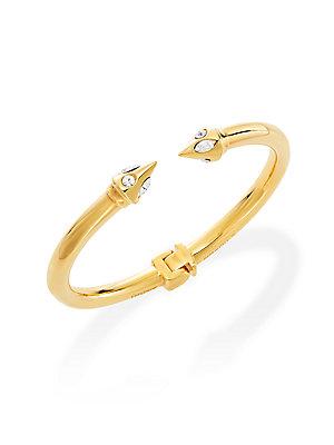 Vita Fede Swarovski Crystals & 24k Rose Goldplated Brass Hinge Bracelet