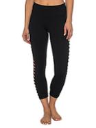 Betsey Johnson Performance Solid Cropped Leggings