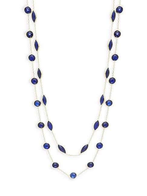Saks Fifth Avenue Marquis 14k Yellow Gold Multi-strands Necklace