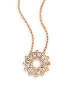 Asset Swarovski Crystal Pendant Necklace/rose Gold