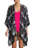 Lspace Printed Open-front Coverup