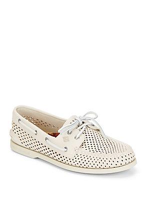 Sperry A/o Perforated Leather Boat Shoes