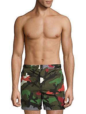 Valentino Multicolored Camouflage Shorts