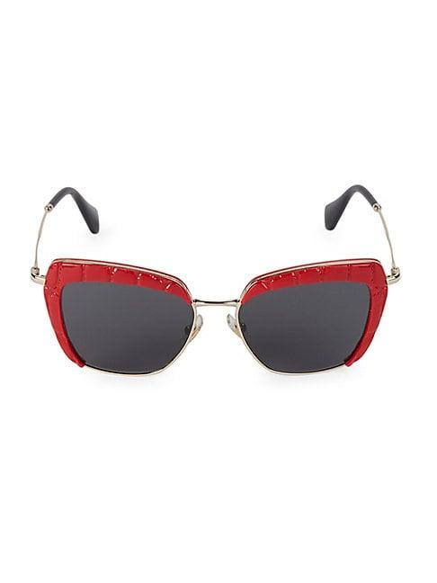 Miu Miu 52mm Squared Cateye Sunglasses