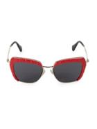 Miu Miu 52mm Squared Cateye Sunglasses