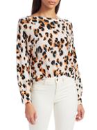 Naadam Leopard Print Cashmere Sweater