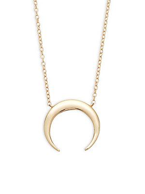 Saks Fifth Avenue 14k Gold Half-moon Pendant Necklace