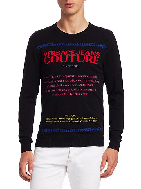 Versace Multicolor Warranty Label Sweater