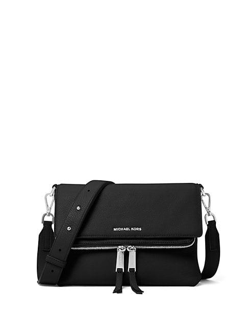 Michael Kors Leather Fold-over Crossbody Bag