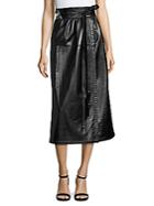 Marc Jacobs Leather Wrap Skirt