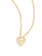 Saks Fifth Avenue 14k Gold Puffed Heart Pendant Necklace