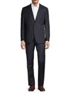 Saks Fifth Avenue Traveller Modern-fit Check Wool Suit