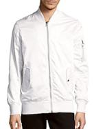 Members Only Solid Baseball-collar Jacket