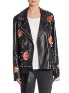 Lpa Rose Studded Leather Jacket