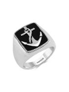 Effy Gento Black Onyx And Sterling Silver Anchor Ring
