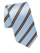 Ike By Ike Behar Blue & Brown Stripe Tie
