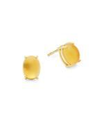 Roberto Coin Cabachon Gemstone 18k Yellow Gold Stud Earrings