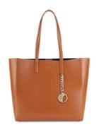 Versace Collection Snap-top Leather Tote