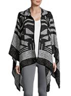 Lulla Collection By Bindya Geometric Print Poncho