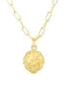 Chloe & Madison 14k Goldplated Sterling Silver Lion Head Pendant Necklace