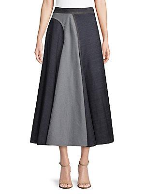 Lanvin Jupe Two-toned Skirt