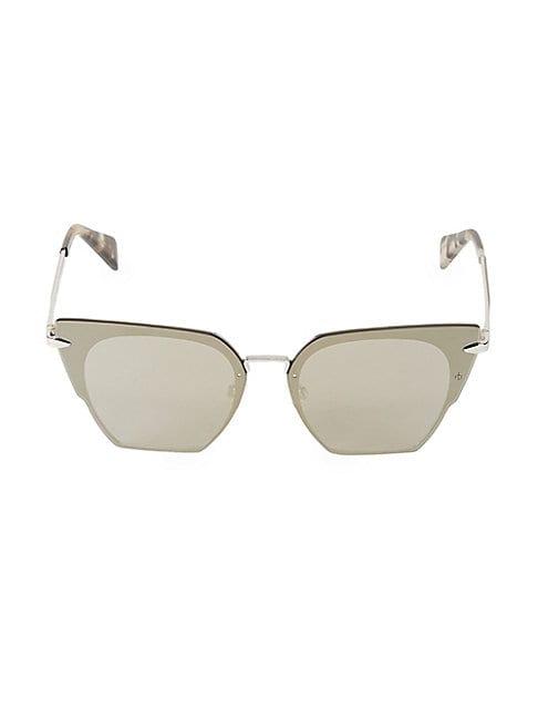 Rag & Bone 64mm Mirrored Cat Eye Sunglasses