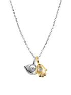 Alex Woo Sterling Silver Evil Eye And Hand Diamond 0.02 Tcw Pendant Necklace