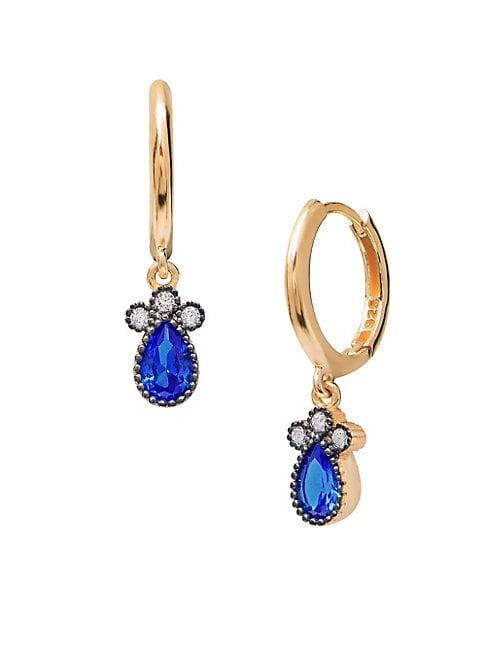 Gabi Rielle Blue Crystal Drop Earrings