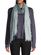 Eileen Fisher Ombre Wool Cashmere Fringe Scarf