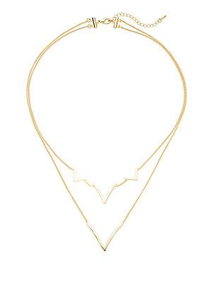 Jules Smith Layered Curved V Necklace