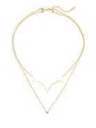 Jules Smith Layered Curved V Necklace