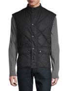 Barbour Quilted Waxed Puffer Vest